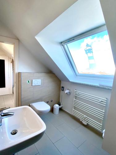 Badkamer, Haus Germania in Helgoland