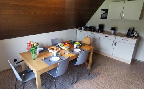 廚房, Ferienwohnung Landidylle Nassheck in 迪布利希