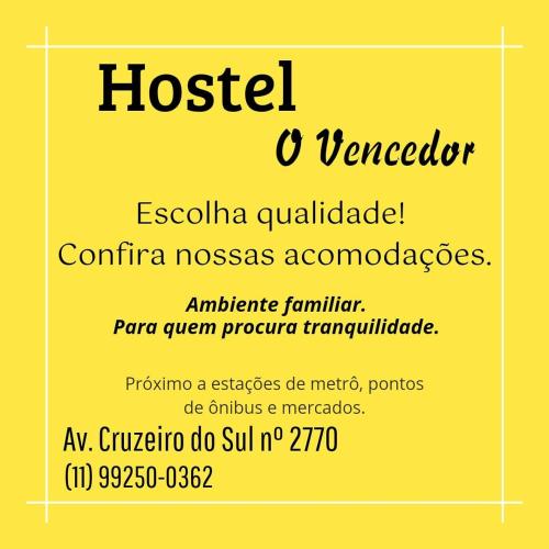 Hostel O Vencedor, São Paulo