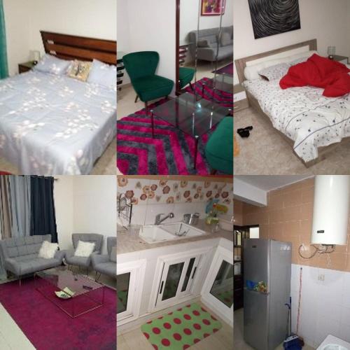 APPARTEMENT MEUBLE DE 3 CHAMBRES-SALON A LA CITE KEUR GORGUI