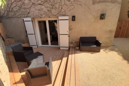 STUDIO RENOVE RDC TERRASSE + EXTERIEUR PAYSAGE