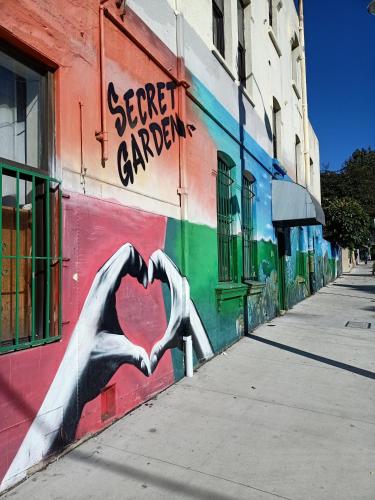 Exterior view, Secret Garden Backpackers in Central