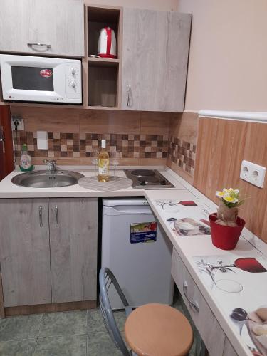 キッチン, Andrea Apartman in ハイデゥソボスロー