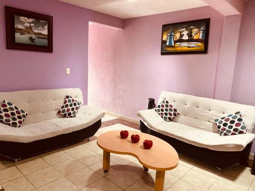 บริการและสิ่งอำนวยความสะดวก, El paraíso de Zacatlán, Departamento con Terraza, 10 pax (El paraiso de Zacatlan, Departamento con Terraza, 10 pax) in กอล เซนโตร กัวติลุลโก