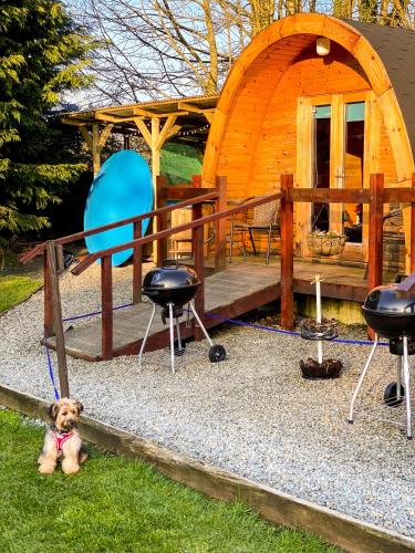 Bañera de hidromasaje, Log cabin in Cavan