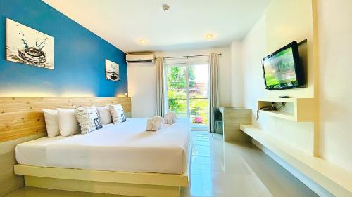 1 double bed