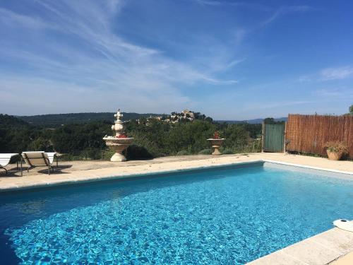 Maison d'une chambre avec piscine partagee jardin clos et wifi a Ansouis gîte à louer Ansouis