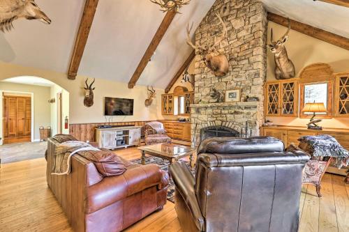 40-Acre Ski Retreat with Hot Tub and Trout Pond! in Banner Elk, USA