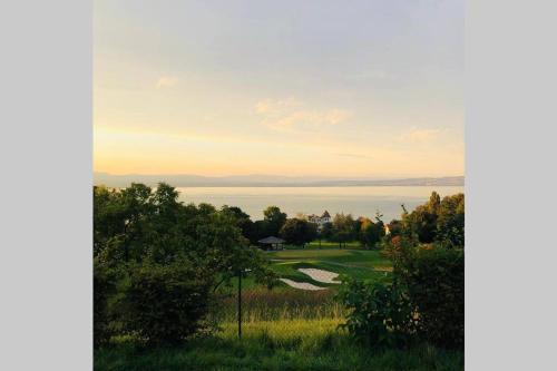 Villa plein cœur du golf d’Evian et vue lac Leman