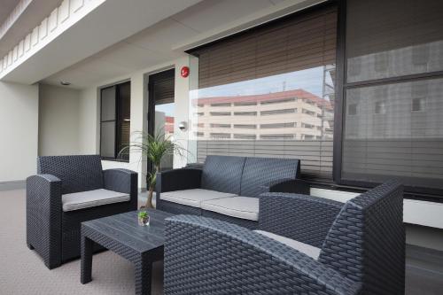 Erkély/terasz, ZONK HOTEL Nakasu near Kushida Oltár