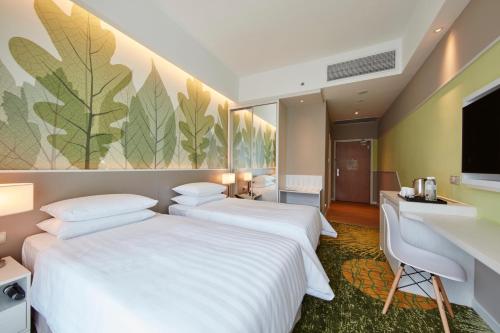 2 twin beds