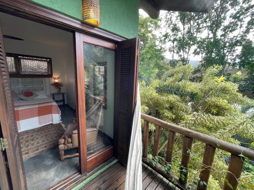 Balcony/terrace, Pousada Santarina in Lagoa da Conceicao