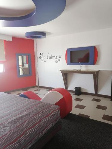 Közös társalgó / TV, MOTEL SENA in El Sauzal