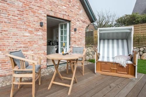 Erkély/terasz, Hoeoeg Hues Whg 1 in Wenningstedt