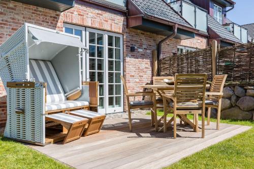 Erkély/terasz, Hoeoeg Hues Whg 3 in Wenningstedt