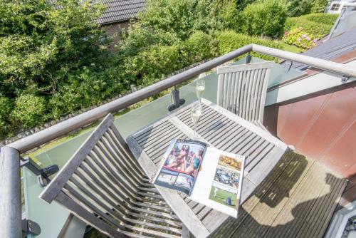 Erkély/terasz, Haus Magnus Whg 5 in Wenningstedt