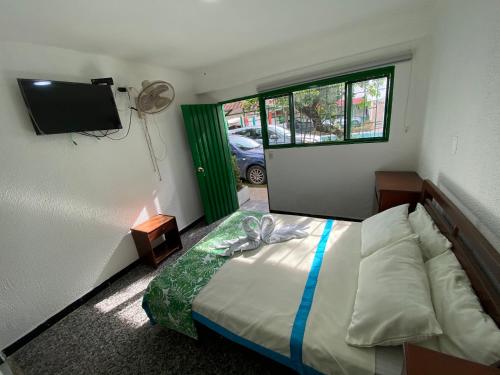 1 double bed