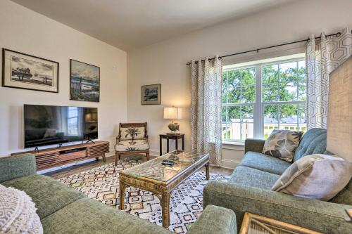 Gulf Coast Getaway with Water Views - Walk to Beach! - main image