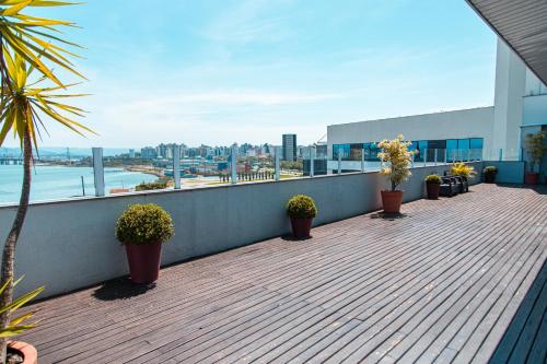 parveke/terassi, Iate Hotel Centro Florianopolis by RB Hotelaria in Florianopolis