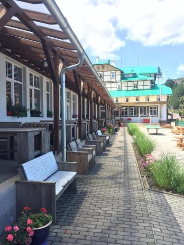 Viesnīcas āriene, Hotel Pod Zvicinou in Dolní Brusnice