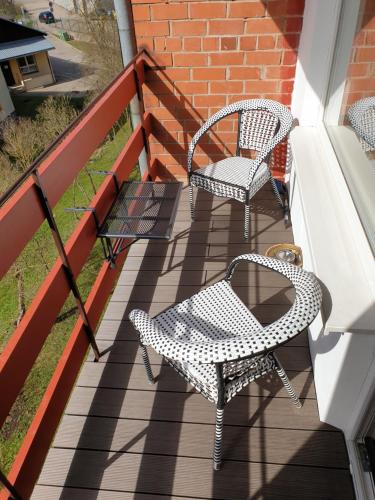 Balkon/teras, Swan City Apartment in Gulbene