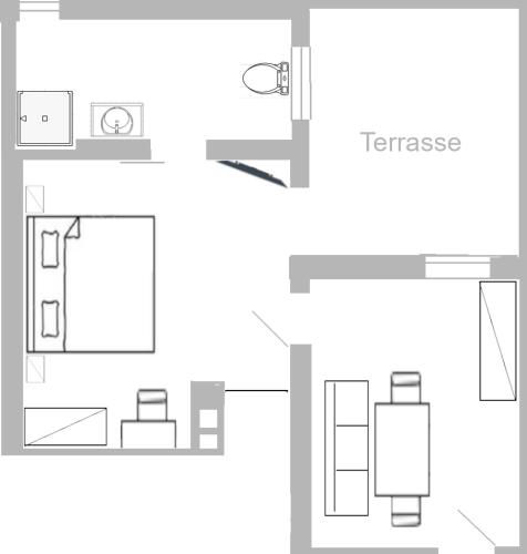 Apartment with Mountain View