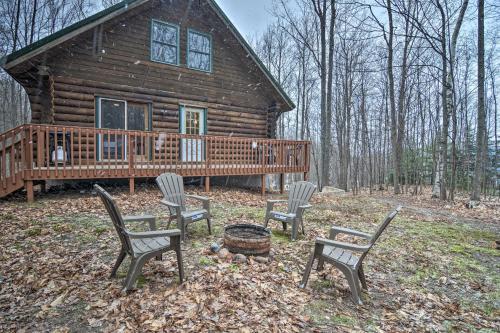 Secluded Gaylord Cabin with Deck, Fire Pit and Grill!