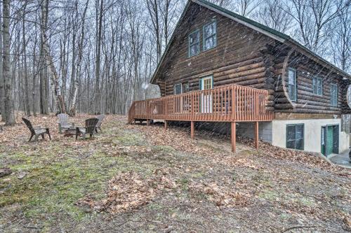 Secluded Gaylord Cabin with Deck, Fire Pit and Grill!