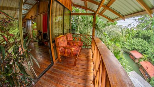 Ban công/sân hiên, Cabanas del Lago in La Fortuna