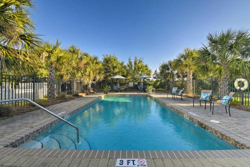 Swimming pool, Coastal Getaway with Rooftop Terrace and Sunset View! in Inlet Beach