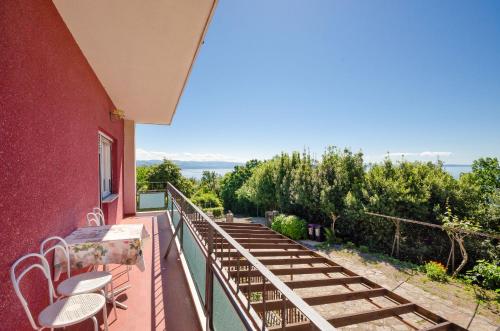 Erkély/terasz, Apartments Mladen in Ičići