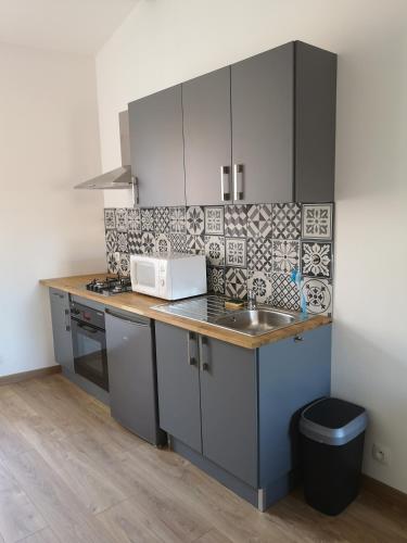 virtuve, Studio de charme pour des vacances réussies (Studio de charme pour des vacances reussies) in Corneilla-Del-Vercol