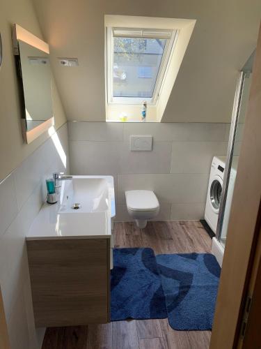 浴室, Ferienwohnung Braeuer in 埃伯斯多夫
