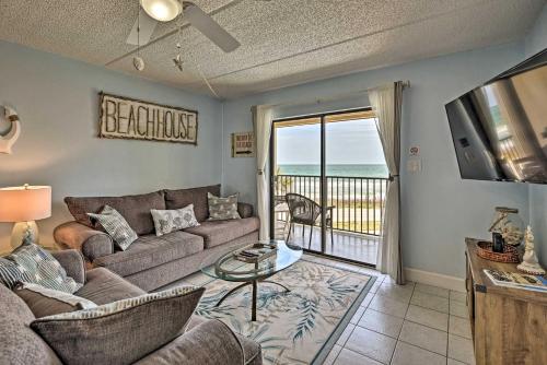 Oceanfront Ormond Beach Getaway with Balcony!