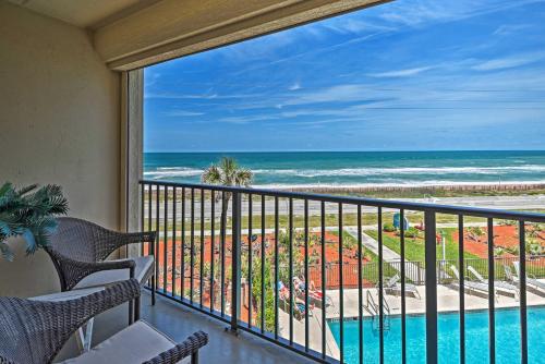 Oceanfront Ormond Beach Getaway with Balcony!