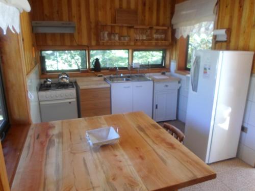 virtuve, Cabanas en Alojamientos Techo Azul in Kurakautina