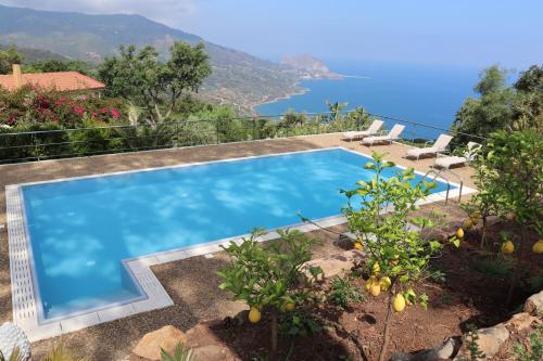 cefalù nest pool house terrace sea view