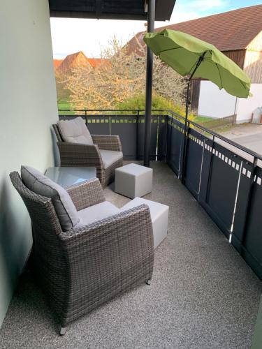 陽台/露台, Ferienwohnung Monika in 戈爾德克羅納