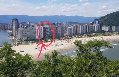 Apartamento frente ao mar Itarare- Sao Vicente SP Grandao e simples WIFI TV