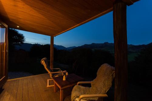 balcon/terrasse, The Kanuka Cabin in Maungawera