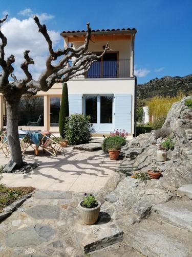 Balkons/terase, Chambre d'hotes CHEVREFEUILLE in Molitg-les-Bains