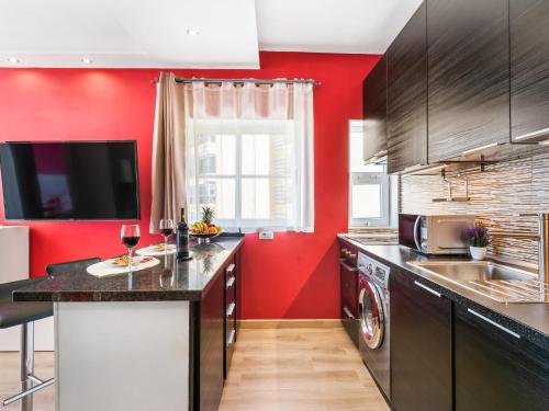 Kitchen, Rosamar 313 Luxury vista al mar wifi in Tenerife