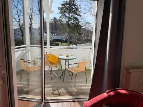 balkon/terras, Pension Villa Frohsinn Sellin auf Rugen in Ostseebad Sellin