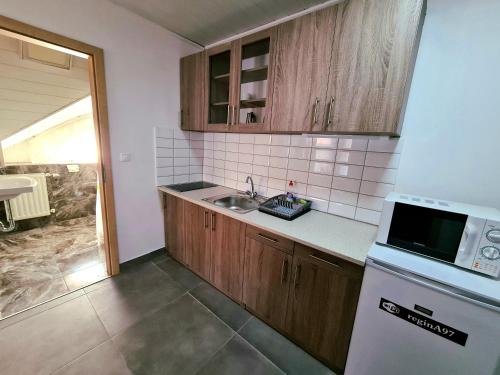ห้องครัว, Regina Apartman Hegyko in เฮกกีโค่