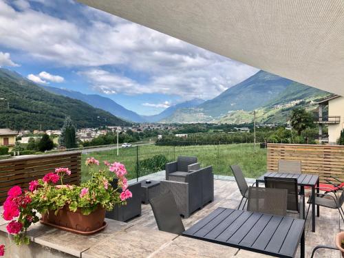 Balkons/terase, B&B Valtellina Mon Amour in Piateda