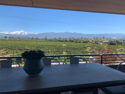 발코니/테라스, Increíble departamento en Luján de Cuyo, imponente vista a la montaña (Increible departamento en Lujan de Cuyo, imponente vista a la montana) in 루한 데 쿠요