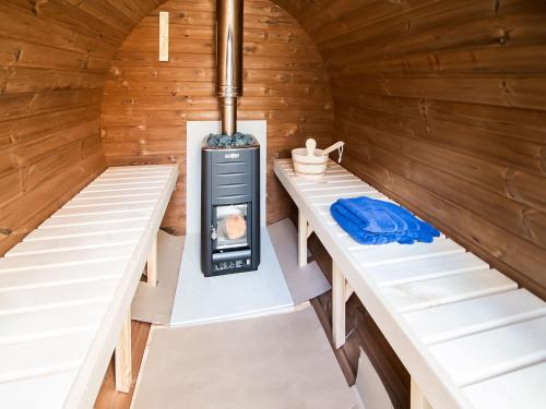 Nice holiday home in Biron with barrel sauna and hot tub