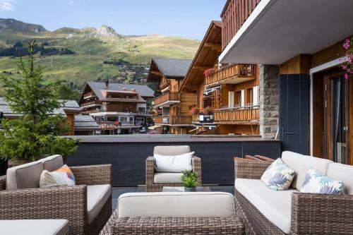 Balcony/terrace, Hotel Farinet in Verbier