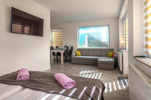 Villa LINNE - pok 2, 3 i 4-os, apartamenty z aneksami, WiFi, plaża 7min, centrum - 300m