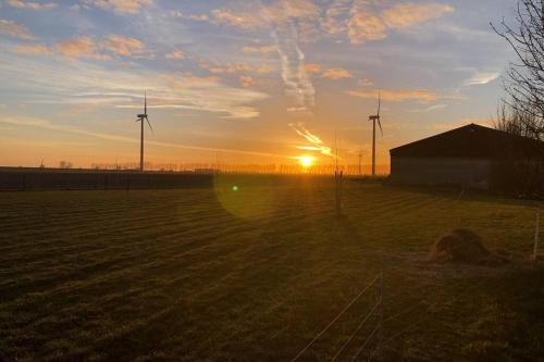 Huisje op Bioboerderij, kust, polder en rust